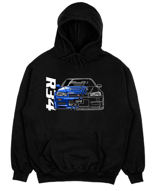 Nissan GTR R34 skyline Godzilla unisex graphic hoodie