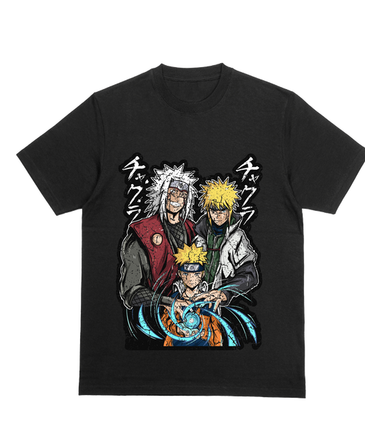 Family bonds minato jiraiya and naruto unisex graphic T-shirt