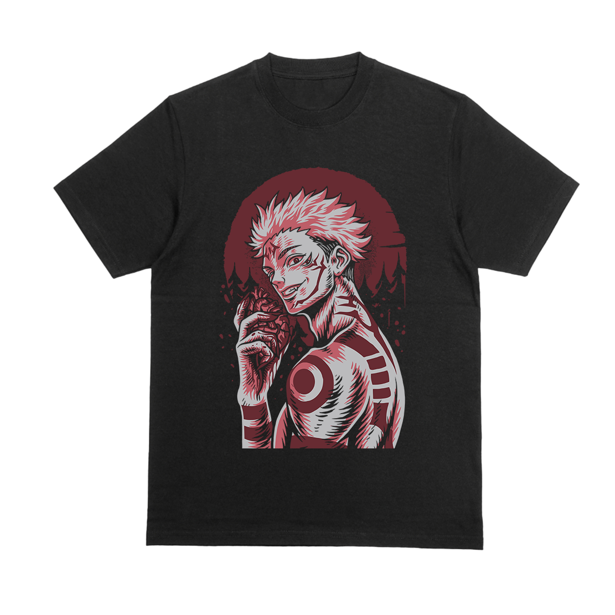 Ryomen Sukuna curse unisex Graphic T-shirt - Carolina gears